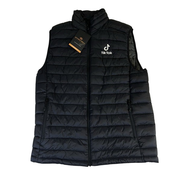 Stormtech‎ Stavanger Thermal Vest BlackTik Tock Logo on Chest Mens Size Large